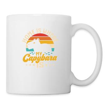 Home Is Where My Capybara Is Capibara Owner Mammal - Mug - white - Right