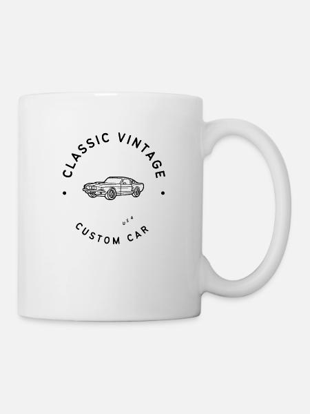 Classic Custom Vintage Car - Mug - white