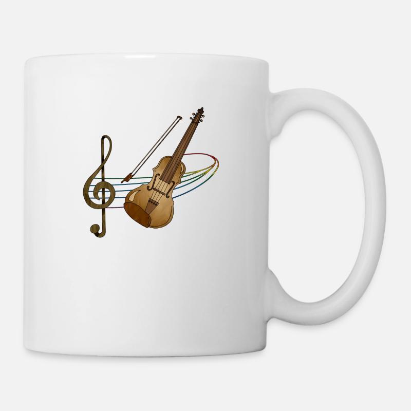 Geige - Tasse - Weiß