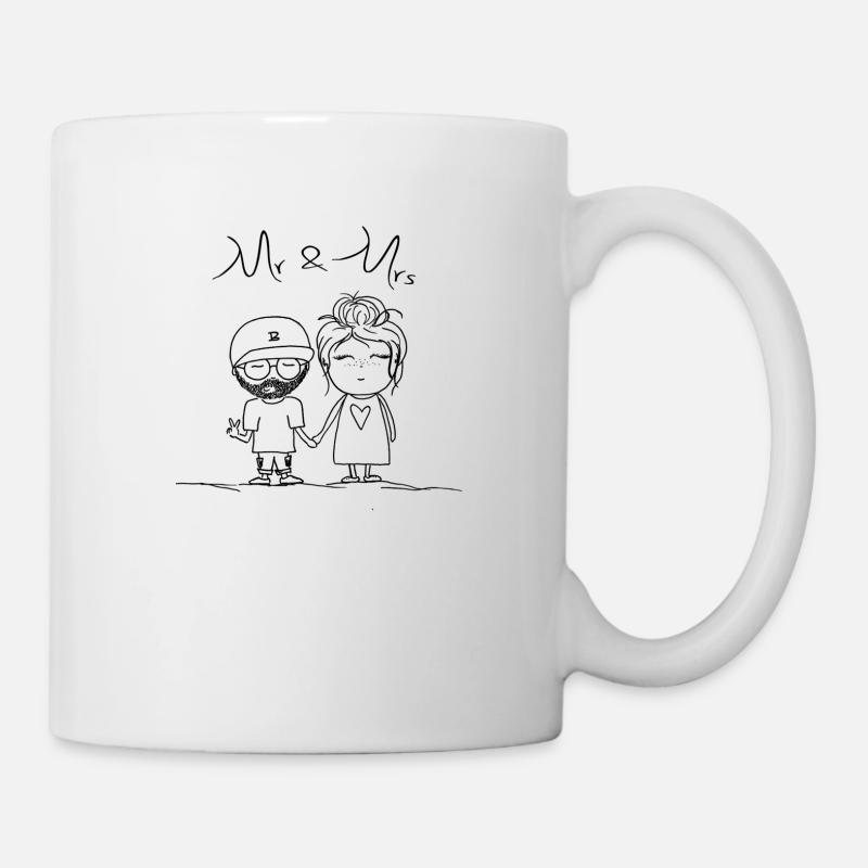 Mr & Mrs - Tasse - Weiß