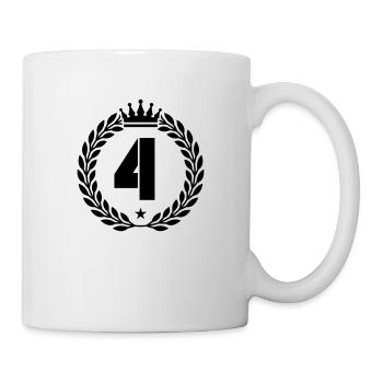 4 couronnes - Mug blanc - blanc - Droite