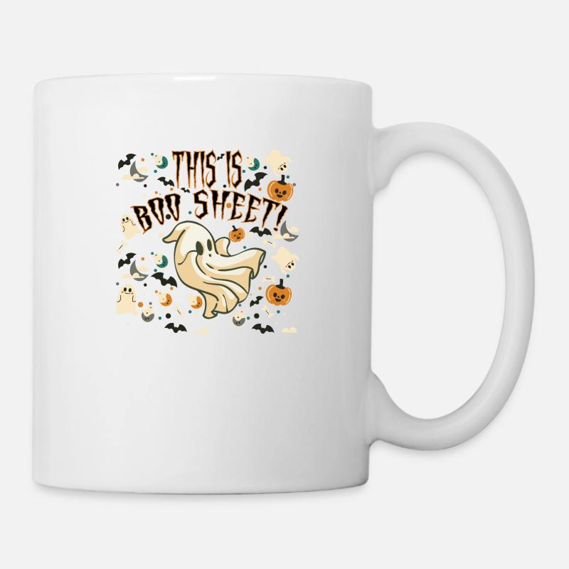Halloween this it boo sheet - Mug - white