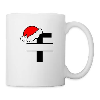 Christmas Alphabet Letter T to Personalise - Mug - white - Right