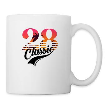 Vintage 1928-28e anniversaire - Mug blanc - blanc - Droite
