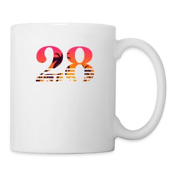 Vintage 1928-28e anniversaire - Mug blanc - blanc - Droite