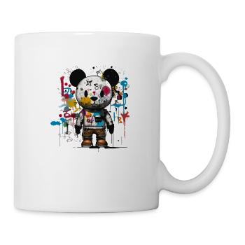 Bear-y stylish: une touche artistique contemporaine. - Mug blanc - blanc - Droite