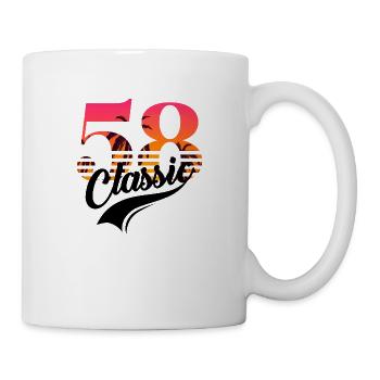 Vintage 1958-58e anniversaire - Mug blanc - blanc - Droite