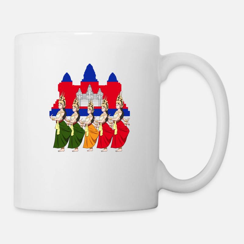 Cambodge Tradition Danse Khmer Apsara I Cadeau - Mug blanc - blanc