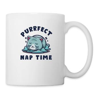 Kawaii Chibi Nap Cat - Mug - white - Right
