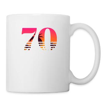 Vintage 1970-70th Anniversary - Mug - white - Right