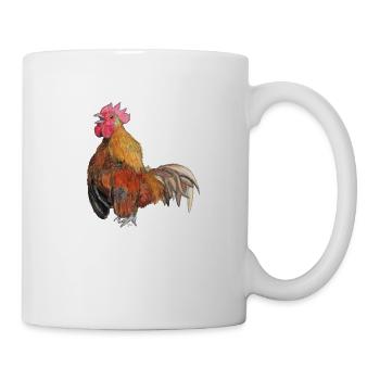 Hahn - Tasse - Weiß - Rechts