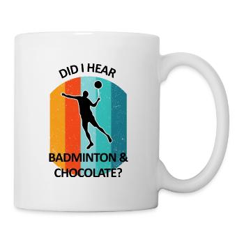 Badminton, Badminton, Badminton, Chocolate - Mug - white - Right