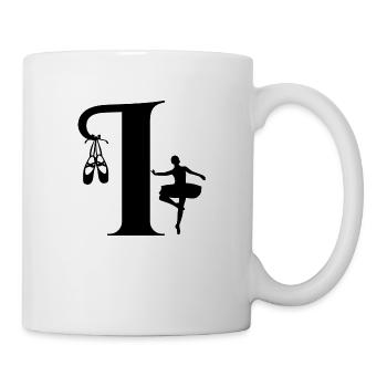 Lettre i ballerine - Mug blanc - blanc - Droite