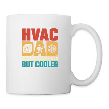 HVAC Dad Like A Regular Dad But Cooler Air Heater - Mug - white - Right