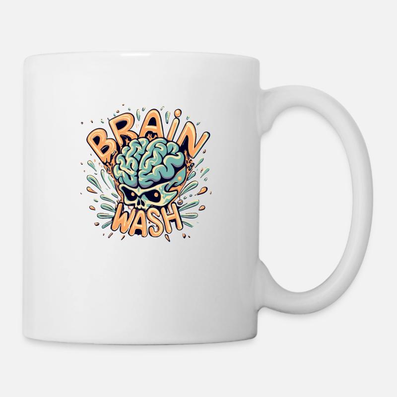 Lavage de cerveau - Mug blanc - blanc