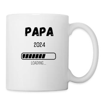 Papa 2024 Loading... - Tasse - Weiß - Rechts