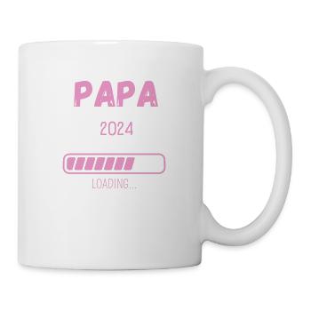Papa 2024 Loading... - Tasse - Weiß - Rechts