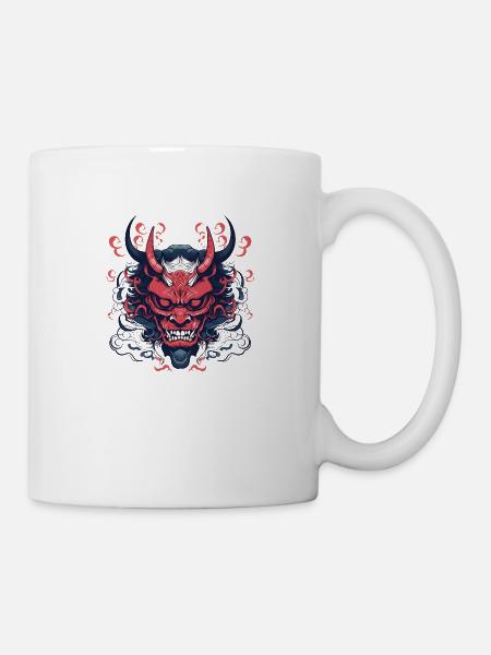 Démon oni - Mug blanc - blanc