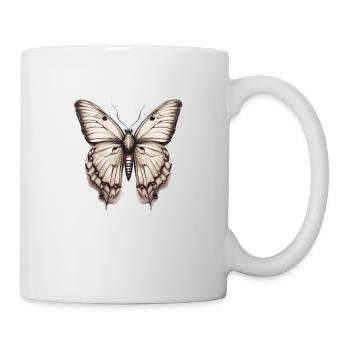 Butterfly the moth with beautiful and magical wing - Mug - white - Right