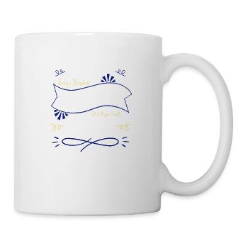 geburtstagsgeschenkidee falbkatze meerkatze - Tasse - Weiß - Rechts