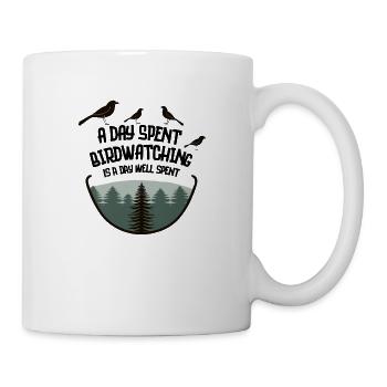 Slogan for bird watchers - Mug - white - Right