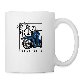 Swallow (blue) // Illustration - Mug - white - Right