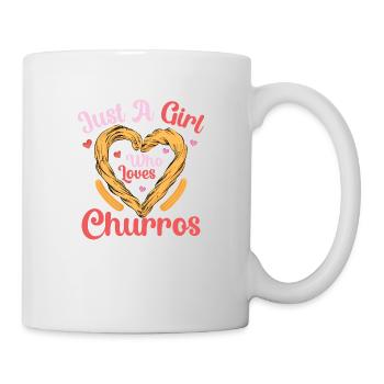 Juste une fille qui aime les churros dessert latin p - Mug blanc - blanc - Droite