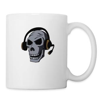 Crâne de gamer - Mug blanc - blanc - Droite