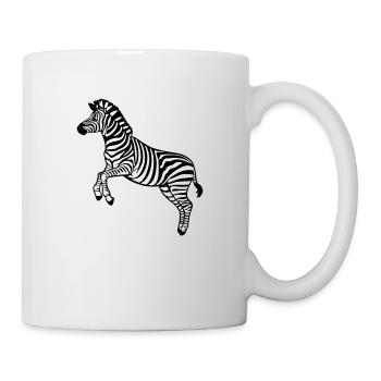 zebra Botswana Zèbre des plaines - Mug blanc - blanc - Droite