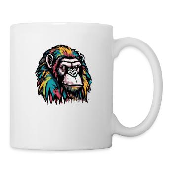 Monkey Head Graffiti - Mug - white - Right