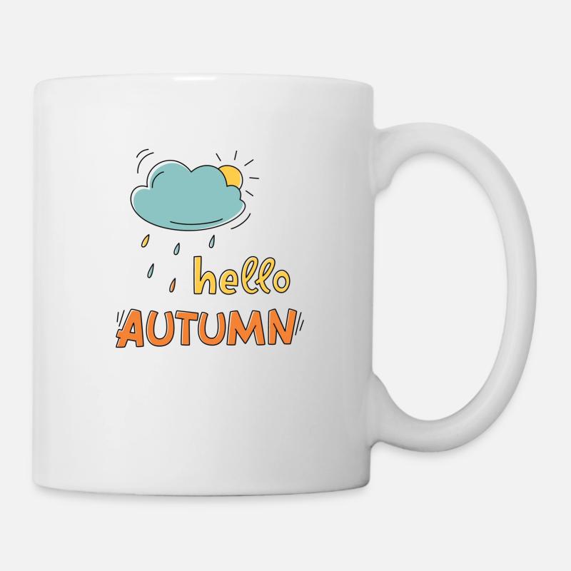 Hallo Herbst - Tasse - Weiß