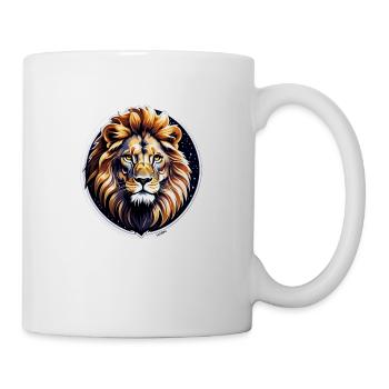 tete de lion - Mug blanc - blanc - Droite