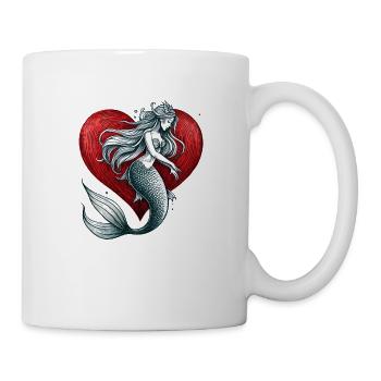 Celtic Mermaid Heart - Mug - white - Right