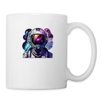 Astronaut & Galaxy Helmet - Mug - white - Right