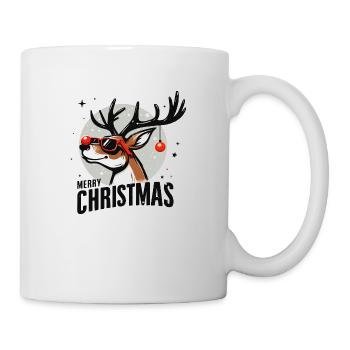 Coole Weihnachtsrentiere: Feiern Sie mit Stil! - Tasse - Weiß - Rechts
