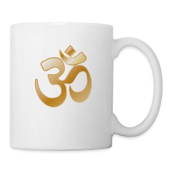 Om (Aum) symbole or - Mug blanc - blanc - Droite