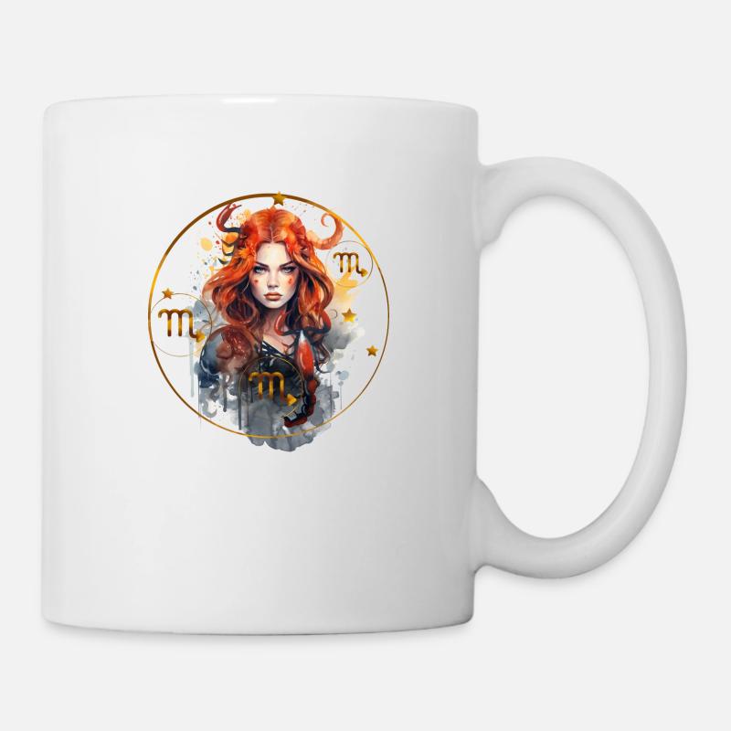 Sternzeichen Skorpion. Scorpio - Tasse - Weiß