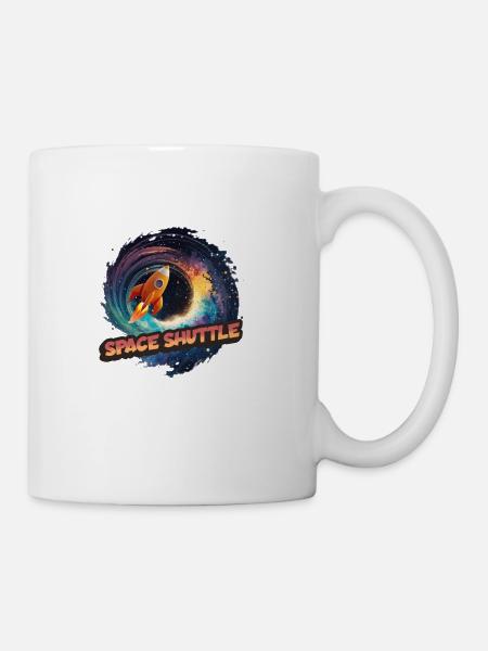Navette spatiale : le vaisseau spatial ailé - Mug blanc - blanc