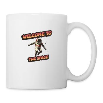 Bienvenue dans l’espace : Joignez-vous à notre astronaute - Mug blanc - blanc - Droite