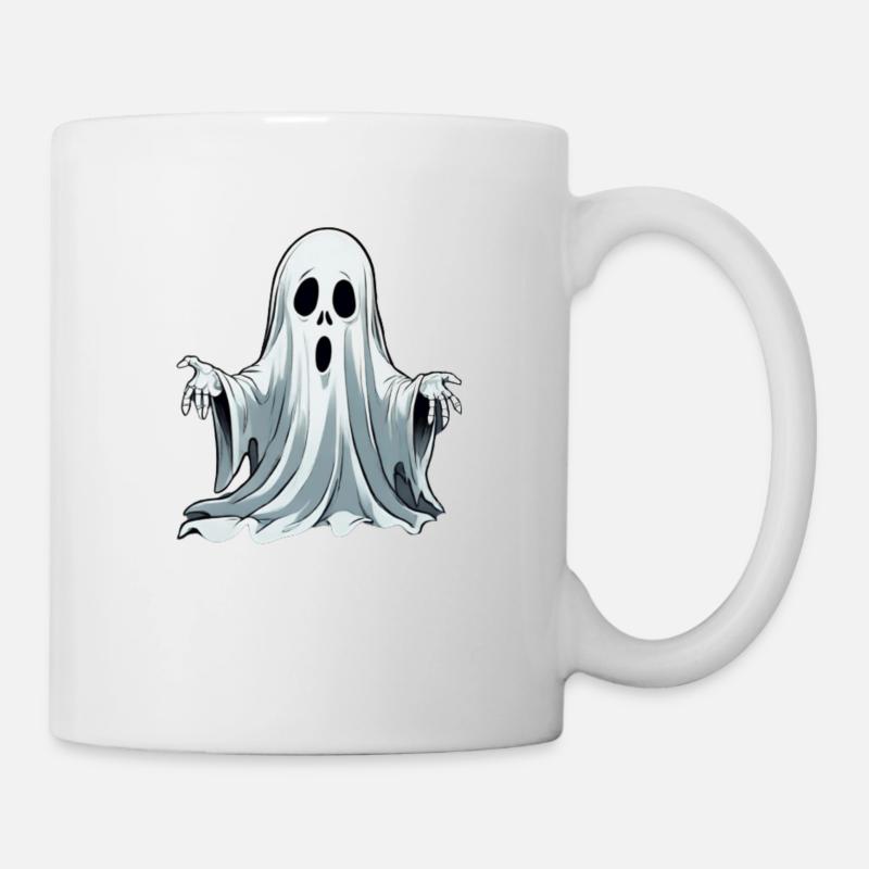 fantôme d'halloween - Mug blanc - blanc