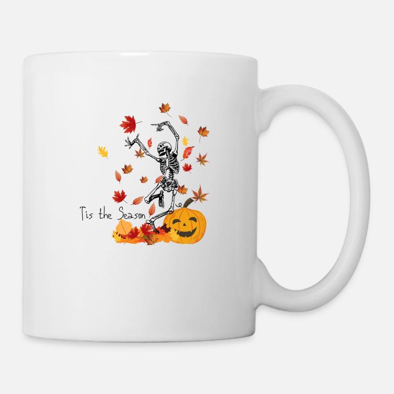 Halloween, Squelette, Automne - Mug blanc - blanc