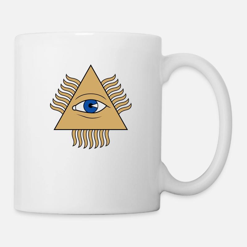 Pyramide de l’œil - Mug blanc - blanc