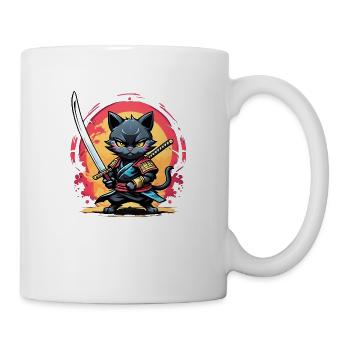 Ninja cat #1 - Mug - white - Right