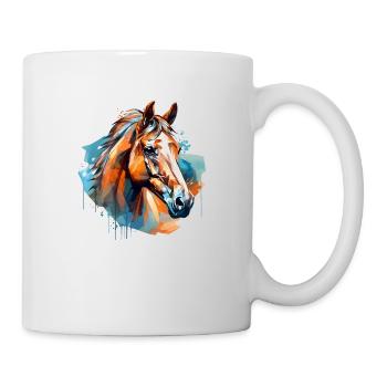 Horse Village Kids & Rider Equestrian Fans Gift - Mug - white - Right