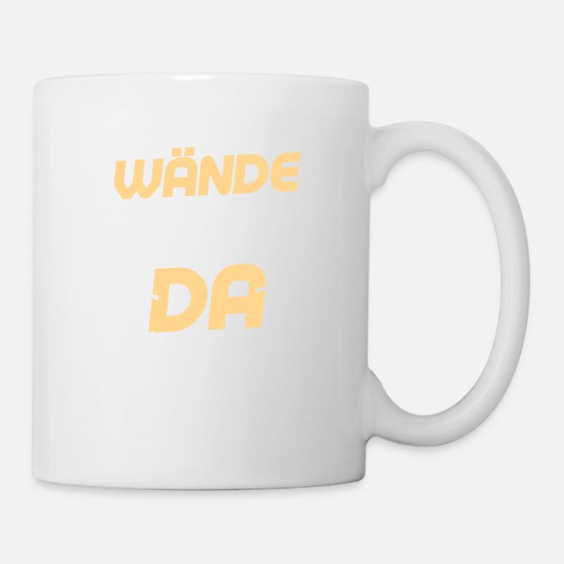 Wände sind zum klettern da Boulder Klettern - Tasse - Weiß