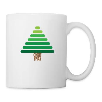 CHRISTMAS Geometric Christmas Tree - Mug - white - Right