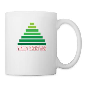 MERRY CHRISTMAS Geometric Christmas Tree - Mug - white - Right