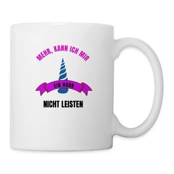 ein horn - Tasse - Weiß - Rechts