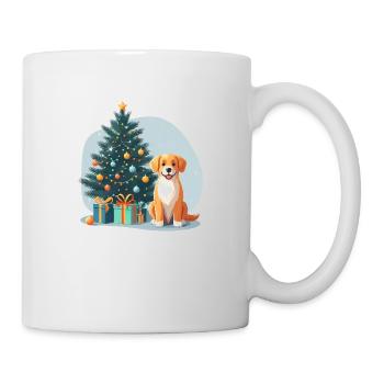 Cadeau d’arbre de Noël Labrador - Mug blanc - blanc - Droite