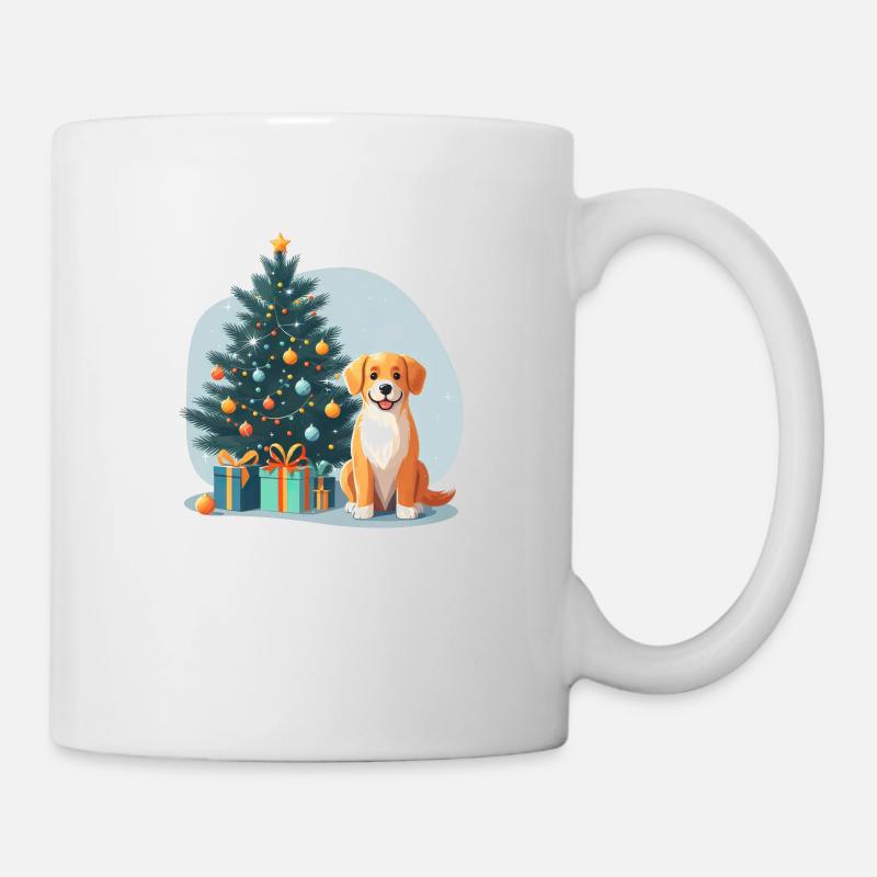 Labrador Christmas Christmas Tree Gift - Mug - white